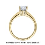 Diamantring forlovelsesring  0,20 ct i 14kt gull. Elissa - 18004020