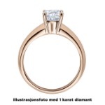 Diamantring forlovelsesring  0,20 ct i 14kt gull. Elissa - 18004020