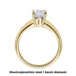 Enstens diamantring Elissa m/0,70 ct i 14kt gull. TW-Si. -18004070