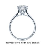 Enstens diamantring Leticia med 0,50 ct i 14kt gull. TW-Si. -18007050