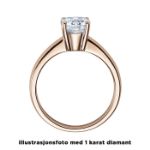 Diamantring forlovelsesring 0,50 ct i 14kt gull. Lilya -18008050