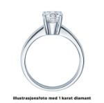 Diamantring forlovelsesring 0,70 ct i 14kt gull. Lilya - 18008070