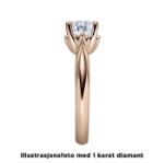 Diamantring forlovelsesring 0,20 ct i 14kt gull. Naima - 18009020
