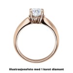Diamantring forlovelsesring 0,20 ct i 14kt gull. Naima - 18009020