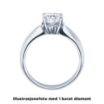 Diamantring forlovelsesring 0,30 ct i 14kt gull. Naima - 18009030