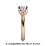 Diamantring forlovelsesring 0,30 ct i 14kt gull. Naima - 18009030