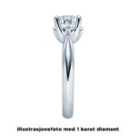 Diamantring forlovelsesring 0,40 ct i 14kt gull. Naima - 18009040 