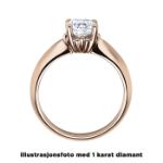 Diamantring forlovelsesring 0,40 ct i 14kt gull. Naima - 18009040 