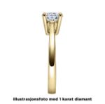 Diamantring forlovelsesring 0,30 ct i 14kt gull. Soria - 18010030