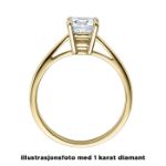 Diamantring forlovelsesring 0,30 ct i 14kt gull. Soria - 18010030