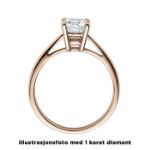 Diamantring forlovelsesring 0,30 ct i 14kt gull. Soria - 18010030