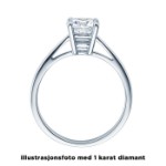 Diamantring forlovelsesring 0,70 ct i 14kt gull. Soria - 18010070