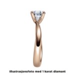 Diamantring forlovelsesring 0,20 ct i 14kt gull. Melina - 18011020