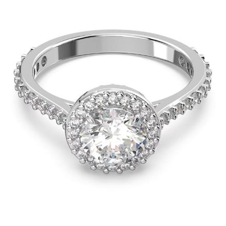 Swarovski ring Constella cocktail Round cut, Pavé, White, Rhodium plated - 5636267 Swarovski ring Constella cocktail Round cut, Pavé, White, Rhodium plated - 5636267