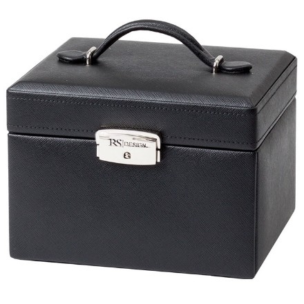 Smykkeskrin, sort/beige 170x140x125mm - 3463769 Smykkeskrin, sort/beige 170x140x125mm - 3463769