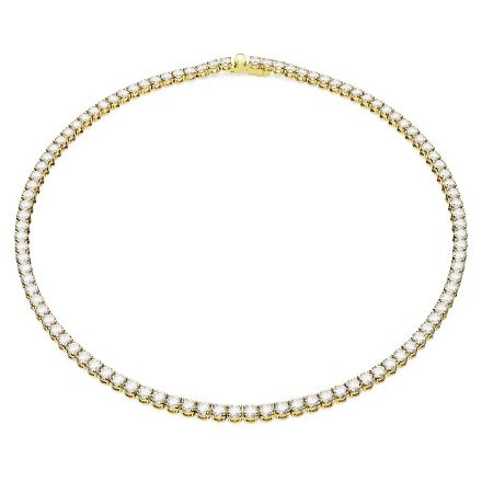 Swarovski collier Matrix Tennis Round cut, White, Gold-tone plated - 5681795 Swarovski collier Matrix Tennis Round cut, White, Gold-tone plated - 5681795