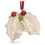 Swarovski figur Holiday Cheers Gingerbread Holly Leaves Ornament - 5656277