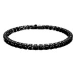 Swarovski armbånd Matrix Tennis  Round cut, Black, Ruthenium plated - 5664153