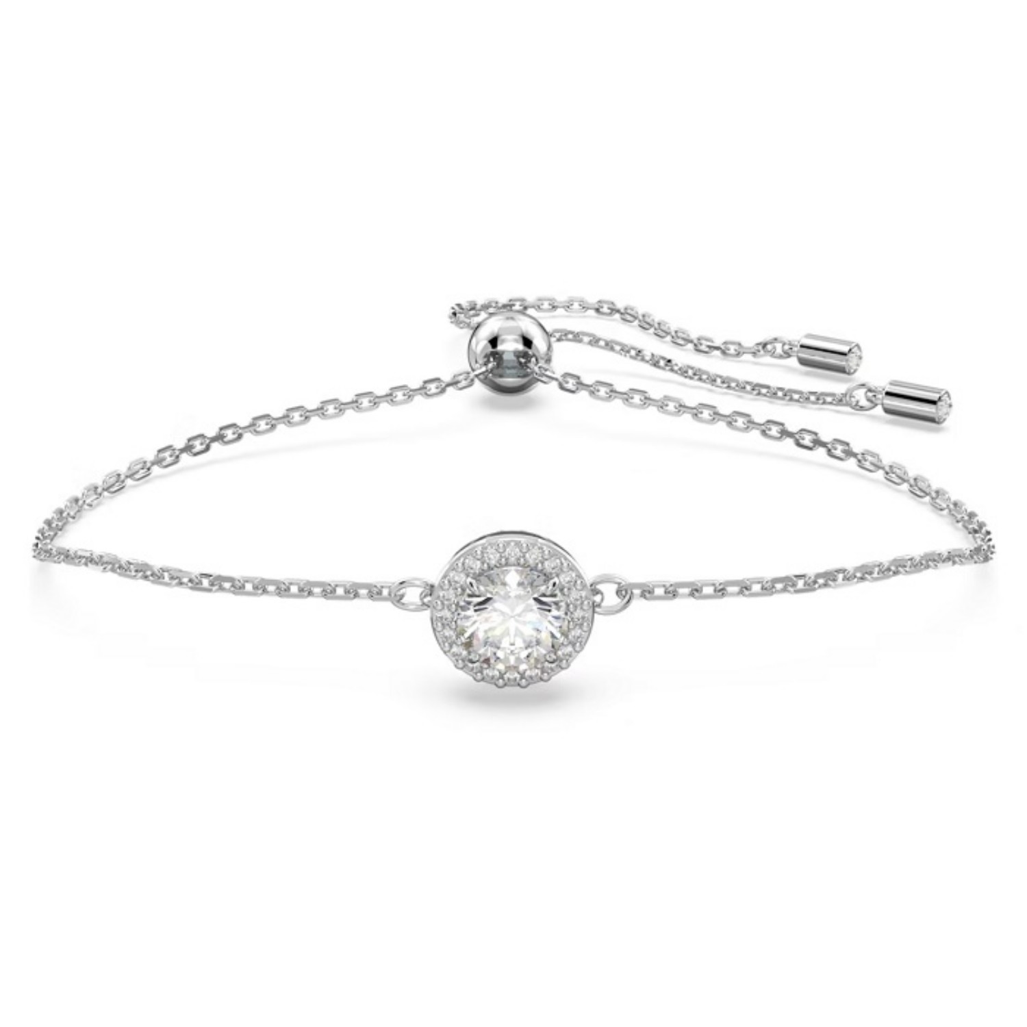 Swarovski armbånd Constella bracelet Round cut, White, Rhodium plated - 5636266