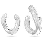 Swarovski øredobber Dextera Set-2, Asymmetrical design, White, Rhodium plated - 5618303