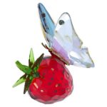 Swarovski figurer Idyllia Butterfly and Strawberry - 5666846