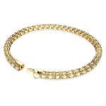 Swarovski armbånd  Matrix Tennis bracelet Round cut, Yellow, Gold-tone plated - 5648935