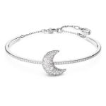 Swarovski armbånd Luna bangle Moon, White, Rhodium plated - 5666175