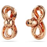 Swarovski øredobber Hyperbola stud Infinity, White, Rose gold-tone plated - 5684085