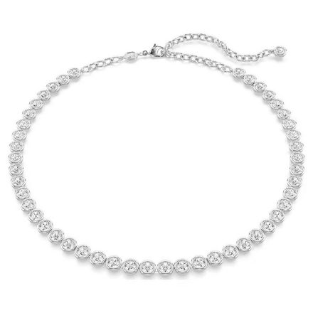 Swarovski collier Imber Tennis Round cut, White, Rhodium plated - 5682595 Swarovski collier Imber Tennis Round cut, White, Rhodium plated - 5682595