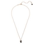 Swarovski smykke Swan, Small, Black, Rose gold-tone plated - 5678046