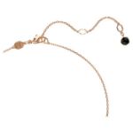 Swarovski smykke Swan, Small, Black, Rose gold-tone plated - 5678046