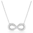 Swarovski smykke Hyperbola Infinity, White, Rhodium plated - 5679434