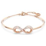 Swarovski armbånd Hyperbola Infinity, White, Rose gold-tone plated - 5679443