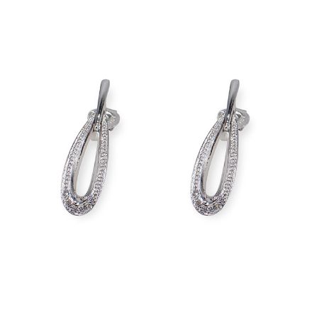 Gulløredobber i 14 kt gull med diamanter 0,04 ct - bur110224 Gulløredobber i 14 kt gull med diamanter 0,04 ct - bur110224