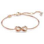 Swarovski smykkesett Hyperbola Infinity, White, Rose gold-tone plated - 5682483