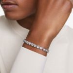 Swarovski armbånd Imber Tennis Round cut, White, Rhodium plated - 5682666