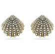 Swarovski øredobber Idyllia stud earrings Shell, White, Gold-tone plated - 5683970