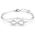 Swarovski armbånd Hyperbola Infinity, White, Rhodium plated - 5684049