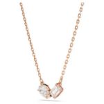 Swarovski smykkesett Mesmera Mixed cuts, White, Rose gold-tone plated - 5684779