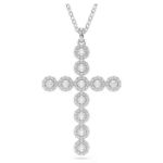 Swarovski smykke Insigne pendant Mixed cuts, Cross, White, Rhodium plated - 5675573