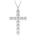 Swarovski smykke Insigne pendant Mixed cuts, Cross, White, Rhodium plated - 5675573