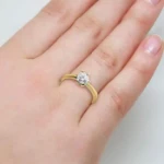 Diamantring forlovelsesring Frøya 0,50 ct River (D)-Si2 - 31060500