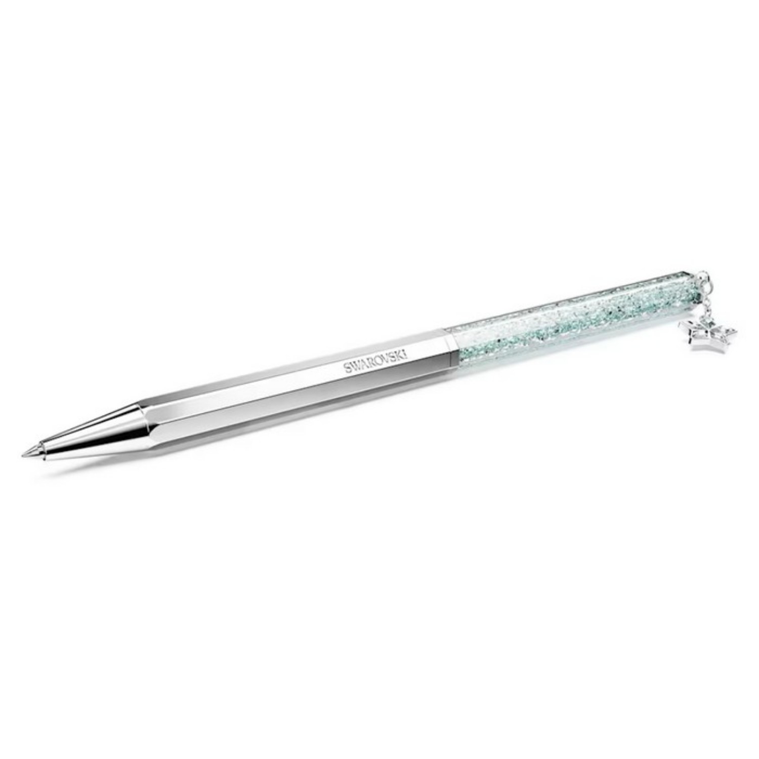 Swarovski pen Crystalline ballpoint Star, Blue, Chrome plated - 5669929