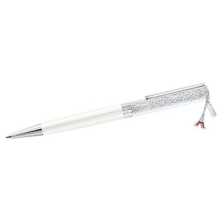Swarovski pen Crystalline ballpoint Eiffel tower, White, Chrome plated - 5698802 Swarovski pen Crystalline ballpoint Eiffel tower, White, Chrome plated - 5698802