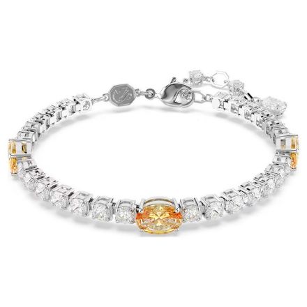 Swarovski armbånd Matrix Tennis bracelet Mixed cuts, Yellow, Rhodium plated - 5666425 Swarovski armbånd Matrix Tennis bracelet Mixed cuts, Yellow, Rhodium plated - 5666425