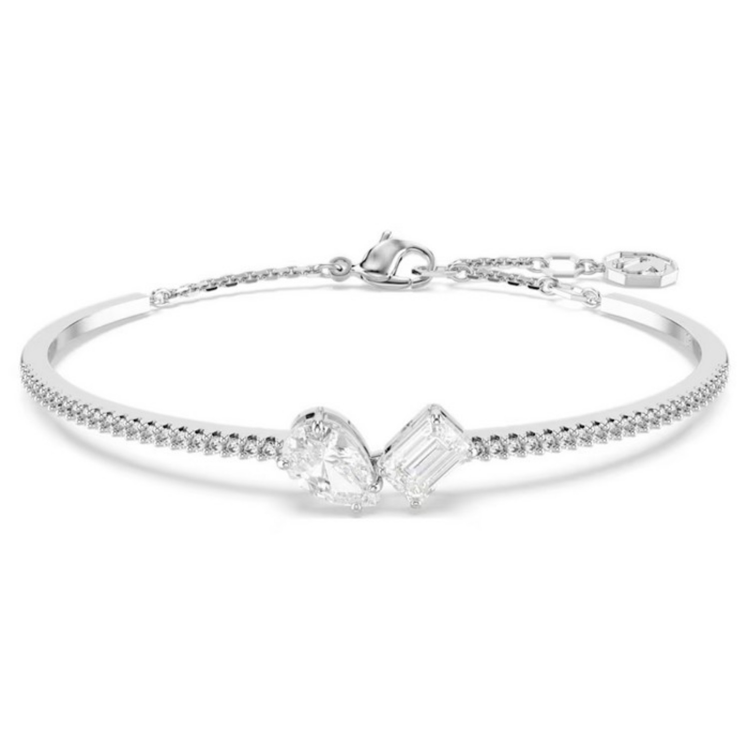 Swarovski armbånd Mesmera Mixed cuts, White, Rhodium plated - 5667253