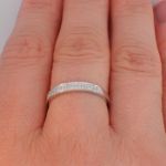 Diamantring i hvitt gull med 0,09 ct W-Si - vda009hv