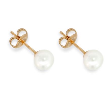 Gulløredobber med ferskvannperle 5,5-6 mm lås i 14 kt gull - coc3000136 Gulløredobber med ferskvannperle 5,5-6 mm lås i 14 kt gull - coc3000136