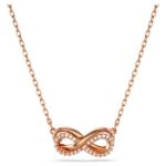 Swarovski smykker Hyperbola Pavé, Infinity, White, Rose gold-tone plated - 5684084