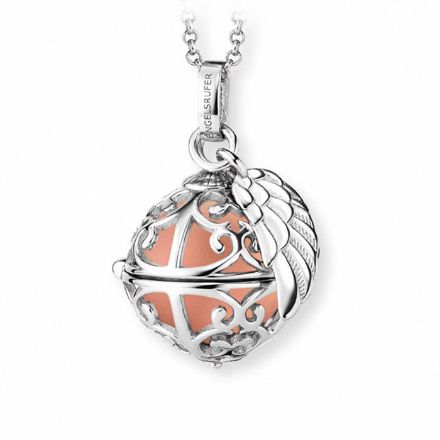 Sølvsmykke Englehviskeren 20x20 mm, med cobber klangkule - 77720cobber Sølvsmykke Englehviskeren 20x20 mm, med cobber klangkule - 77720cobber